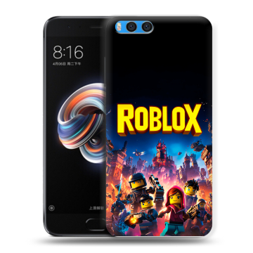 Силиконовый чехол на Xiaomi Mi Note 3 с принтом Roblox Роблокс