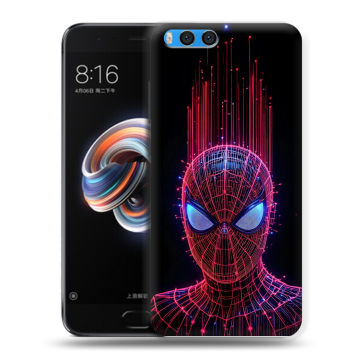 Силиконовый чехол на Xiaomi Mi Note 3 с принтом Spiderman Человек паук