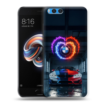 Силиконовый чехол на Xiaomi Mi Note 3 с принтом BMW БМВ