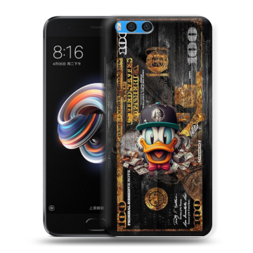 Силиконовый чехол на Xiaomi Mi Note 3 с принтом Дональд Дак Доллар