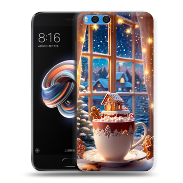 Силиконовый чехол на Xiaomi Mi Note 3 с принтом Новый год