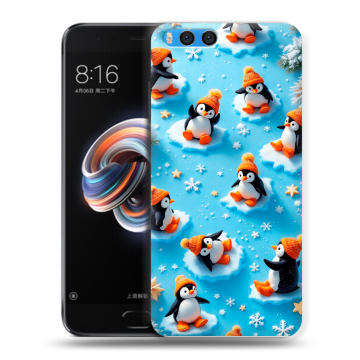 Силиконовый чехол на Xiaomi Mi Note 3 с принтом Новый год