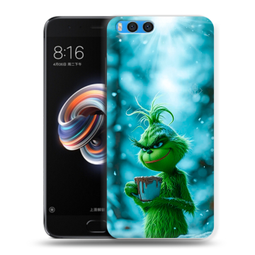 Силиконовый чехол на Xiaomi Mi Note 3 с принтом Новый год гринч