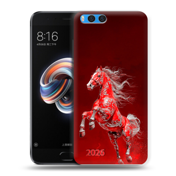 Силиконовый чехол на Xiaomi Mi Note 3 с принтом Новый год