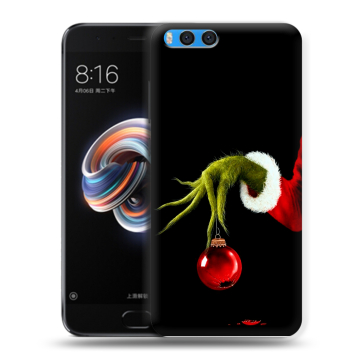 Силиконовый чехол на Xiaomi Mi Note 3 с принтом Новый год Гринч