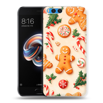 Силиконовый чехол на Xiaomi Mi Note 3 с принтом Новый год