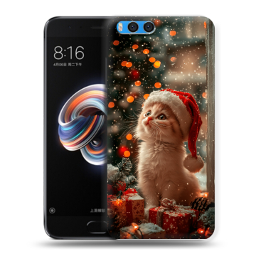 Силиконовый чехол на Xiaomi Mi Note 3 с принтом Новый год