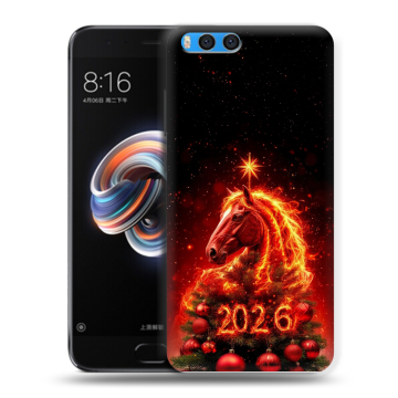 Силиконовый чехол на Xiaomi Mi Note 3 с принтом Новый год