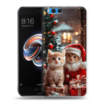 Силиконовый чехол на Xiaomi Mi Note 3 с принтом Новый год
