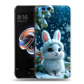 Силиконовый чехол на Xiaomi Mi Note 3 с принтом Новый год