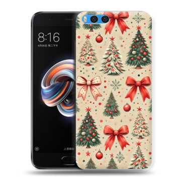 Силиконовый чехол на Xiaomi Mi Note 3 с принтом Новый год