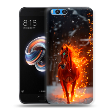Силиконовый чехол на Xiaomi Mi Note 3 с принтом Новый год