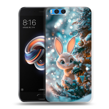 Силиконовый чехол на Xiaomi Mi Note 3 с принтом Новый год