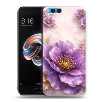 Силиконовый чехол на Xiaomi Mi Note 3 с принтом женский