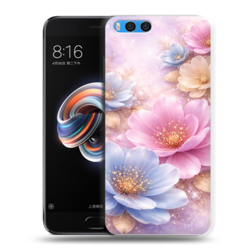 Силиконовый чехол на Xiaomi Mi Note 3 с принтом женский