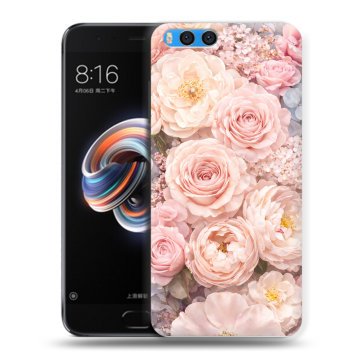 Силиконовый чехол на Xiaomi Mi Note 3 с принтом женский