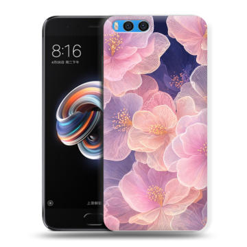 Силиконовый чехол на Xiaomi Mi Note 3 с принтом женский