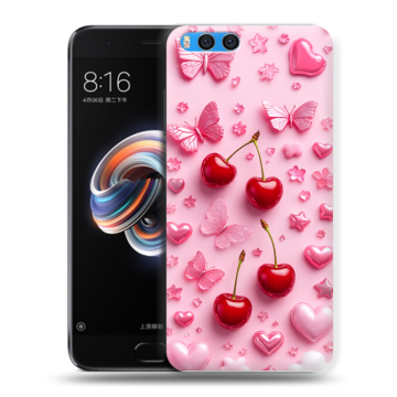 Силиконовый чехол на Xiaomi Mi Note 3 с принтом для девочек