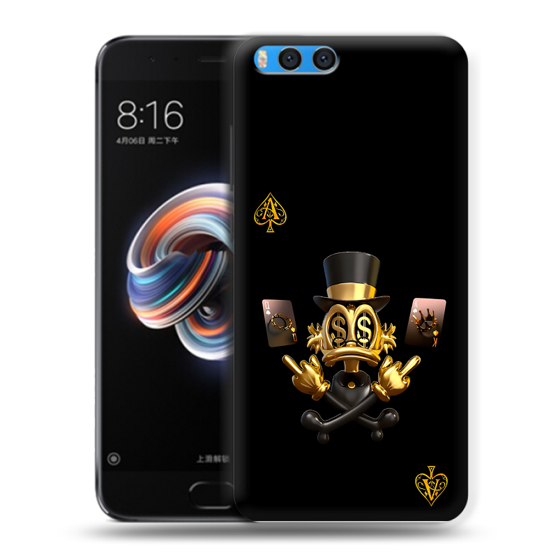 Силиконовый чехол на Xiaomi Mi Note 3 с принтом Золотой скрудж макдак Силиконовый чехол на Xiaomi Mi Note 3 с принтом Золотой скрудж макдак