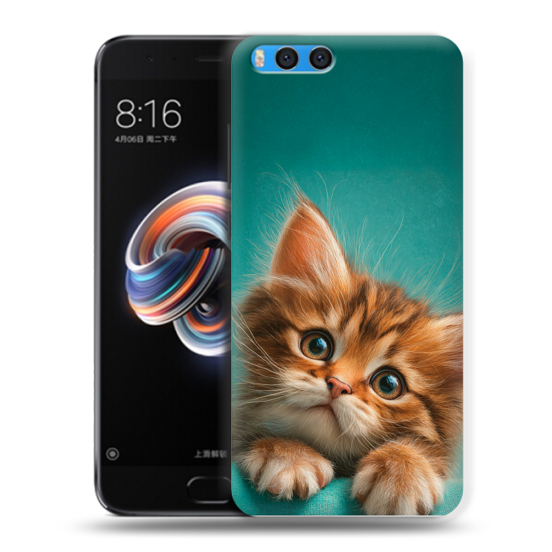 Силиконовый чехол на Xiaomi Mi Note 3 с принтом котенок Силиконовый чехол на Xiaomi Mi Note 3 с принтом котенок