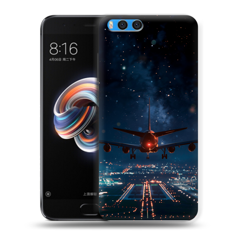 Силиконовый чехол на Xiaomi Mi Note 3 с принтом самолет Силиконовый чехол на Xiaomi Mi Note 3 с принтом самолет