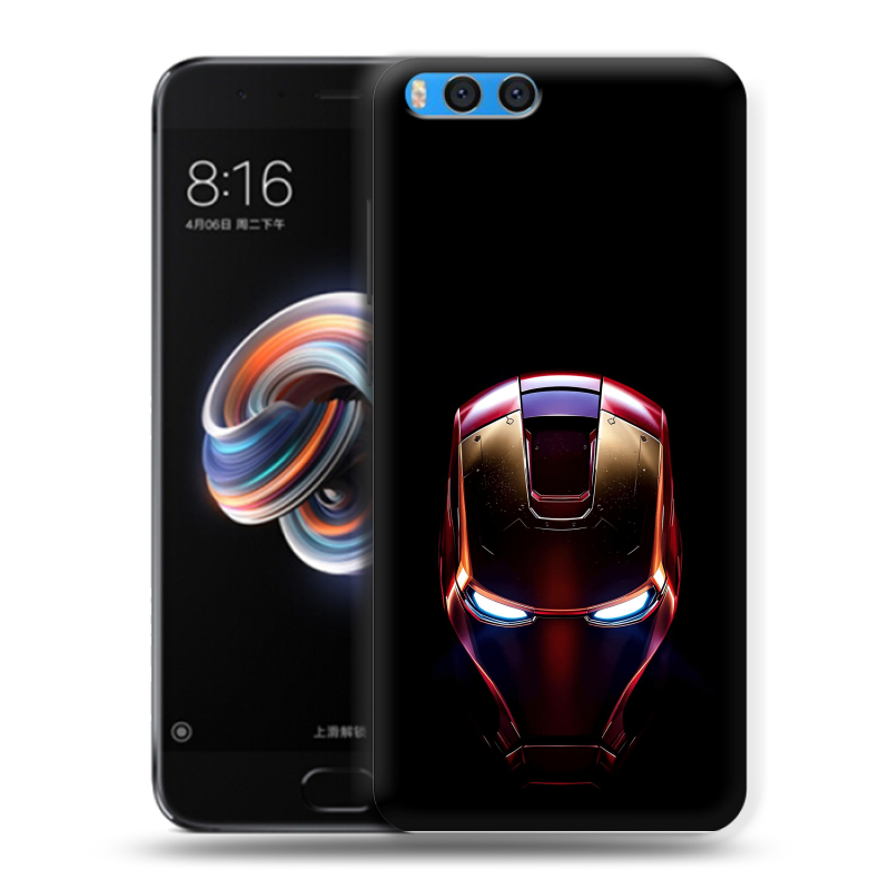 Силиконовый чехол на Xiaomi Mi Note 3 с принтом IronMan Железный человек Силиконовый чехол на Xiaomi Mi Note 3 с принтом IronMan Железный человек