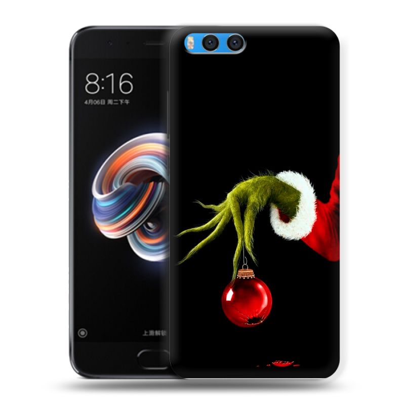 Силиконовый чехол на Xiaomi Mi Note 3 с принтом Новый год Гринч Силиконовый чехол на Xiaomi Mi Note 3 с принтом Новый год Гринч