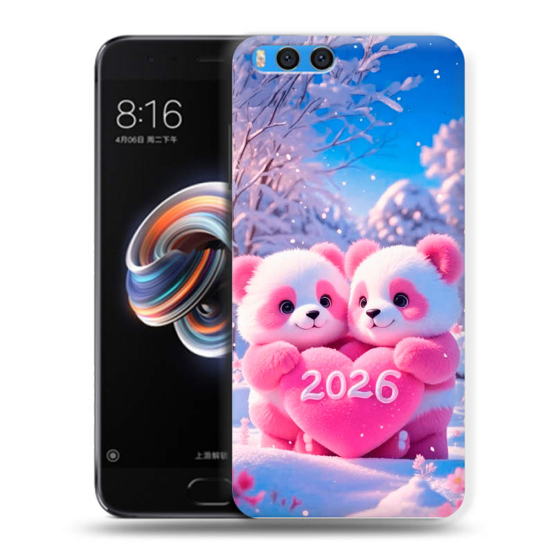Силиконовый чехол на Xiaomi Mi Note 3 с принтом Новый год Силиконовый чехол на Xiaomi Mi Note 3 с принтом Новый год