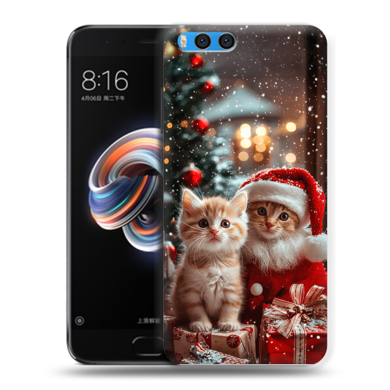 Силиконовый чехол на Xiaomi Mi Note 3 с принтом Новый год Силиконовый чехол на Xiaomi Mi Note 3 с принтом Новый год