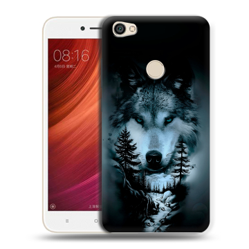 Силиконовый чехол на Xiaomi RedMi Note 5A Pro с принтом Лесной волк Силиконовый чехол на Xiaomi RedMi Note 5A Pro с принтом Лесной волк
