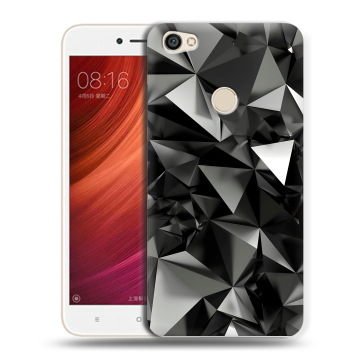Силиконовый чехол на Xiaomi RedMi Note 5A Pro с принтом Черные кристаллы Силиконовый чехол на Xiaomi RedMi Note 5A Pro с принтом Черные кристаллы