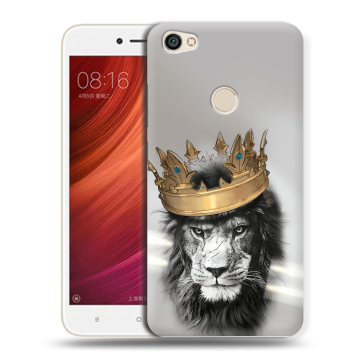 Силиконовый чехол на Xiaomi RedMi Note 5A Pro с принтом Лев с короной Силиконовый чехол на Xiaomi RedMi Note 5A Pro с принтом Лев с короной