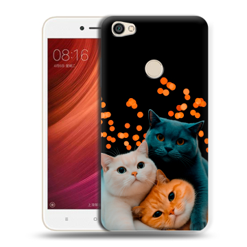 Силиконовый чехол на Xiaomi RedMi Note 5A Pro с принтом Кошки Силиконовый чехол на Xiaomi RedMi Note 5A Pro с принтом Кошки