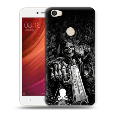 Силиконовый чехол на Xiaomi RedMi Note 5A Pro с принтом Скелет