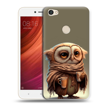 Силиконовый чехол на Xiaomi RedMi Note 5A Pro с принтом Сова Силиконовый чехол на Xiaomi RedMi Note 5A Pro с принтом Сова