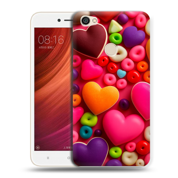 Силиконовый чехол на Xiaomi RedMi Note 5A Pro с принтом Сердечки Силиконовый чехол на Xiaomi RedMi Note 5A Pro с принтом Сердечки