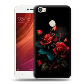Силиконовый чехол на Xiaomi RedMi Note 5A Pro с принтом Розы красные Силиконовый чехол на Xiaomi RedMi Note 5A Pro с принтом Розы красные