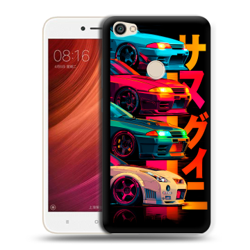 Силиконовый чехол на Xiaomi RedMi Note 5A Pro с принтом Гоночные машины Силиконовый чехол на Xiaomi RedMi Note 5A Pro с принтом Гоночные машины