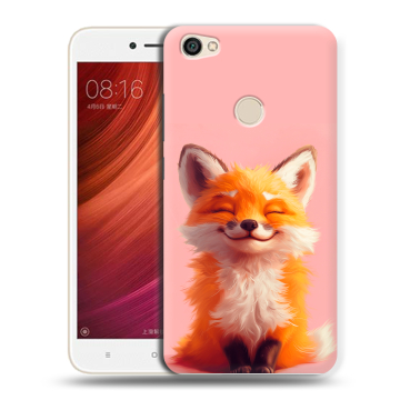 Силиконовый чехол на Xiaomi RedMi Note 5A Pro с принтом милая лиса Силиконовый чехол на Xiaomi RedMi Note 5A Pro с принтом милая лиса