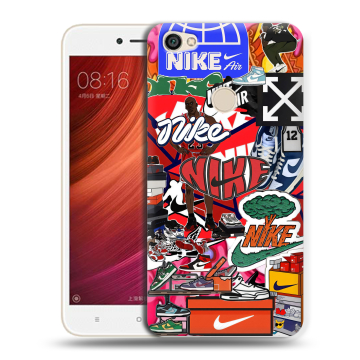 Силиконовый чехол на Xiaomi RedMi Note 5A Pro с принтом Найк Nike яркий Силиконовый чехол на Xiaomi RedMi Note 5A Pro с принтом Найк Nike яркий