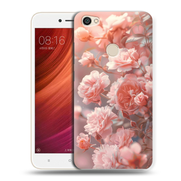 Силиконовый чехол на Xiaomi RedMi Note 5A Pro с принтом Розовые розы Силиконовый чехол на Xiaomi RedMi Note 5A Pro с принтом Розовые розы