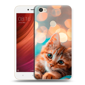 Силиконовый чехол на Xiaomi RedMi Note 5A Pro с принтом котик Силиконовый чехол на Xiaomi RedMi Note 5A Pro с принтом котик