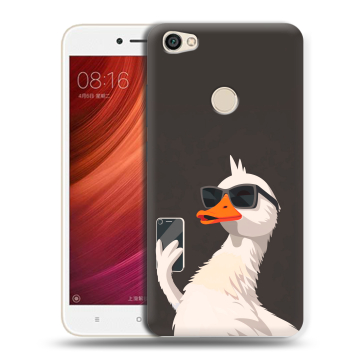 Силиконовый чехол на Xiaomi RedMi Note 5A Pro с принтом утка в очках Силиконовый чехол на Xiaomi RedMi Note 5A Pro с принтом утка в очках