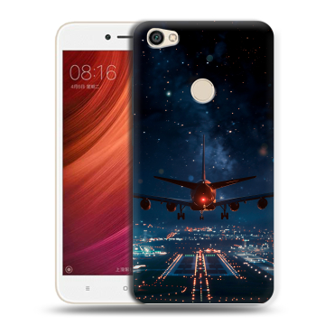 Силиконовый чехол на Xiaomi RedMi Note 5A Pro с принтом самолет Силиконовый чехол на Xiaomi RedMi Note 5A Pro с принтом самолет
