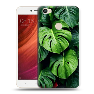 Силиконовый чехол на Xiaomi RedMi Note 5A Pro с принтом Листья Силиконовый чехол на Xiaomi RedMi Note 5A Pro с принтом Листья