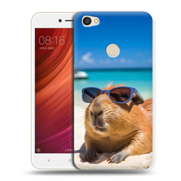 Силиконовый чехол на Xiaomi RedMi Note 5A Pro с принтом Капибара Силиконовый чехол на Xiaomi RedMi Note 5A Pro с принтом Капибара