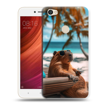 Силиконовый чехол на Xiaomi RedMi Note 5A Pro с принтом Капибара Силиконовый чехол на Xiaomi RedMi Note 5A Pro с принтом Капибара