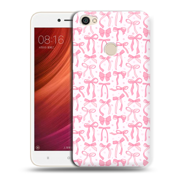 Силиконовый чехол на Xiaomi RedMi Note 5A Pro с принтом Розовые бантики
