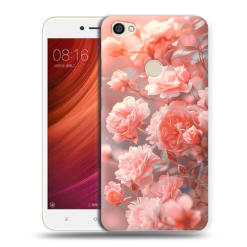 Силиконовый чехол на Xiaomi RedMi Note 5A Pro с принтом Розы цветы Силиконовый чехол на Xiaomi RedMi Note 5A Pro с принтом Розы цветы