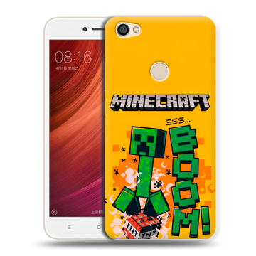 Силиконовый чехол на Xiaomi RedMi Note 5A Pro с принтом Майнкрафт Minecraft Силиконовый чехол на Xiaomi RedMi Note 5A Pro с принтом Майнкрафт Minecraft